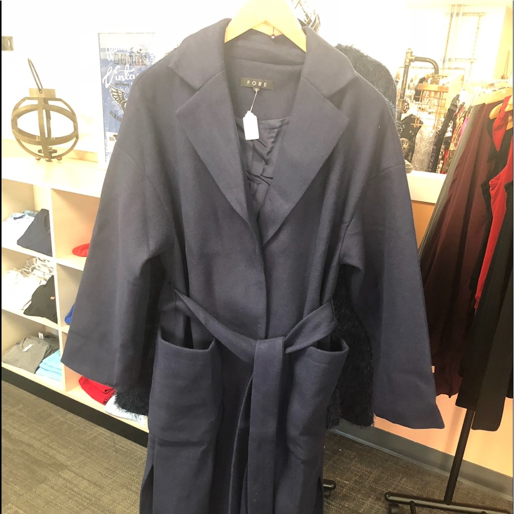 Navy coat NWT